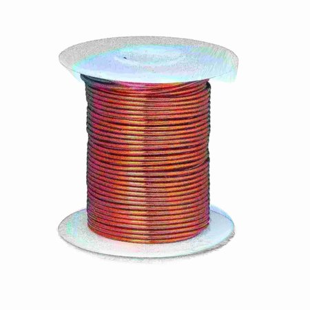 REMINGTON INDUSTRIES Magnet Wire, Enameled Copper Wire, 18 AWG, 8 oz, 100' Length, 0.0428" Diameter, 200°C, Natural 18H200P.5